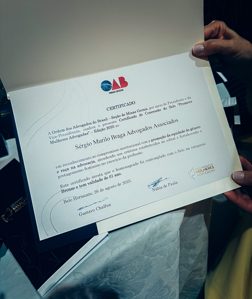 Nosso escritório é contemplado com o Selo “Promove Mulheres Advogadas” da OAB-MG